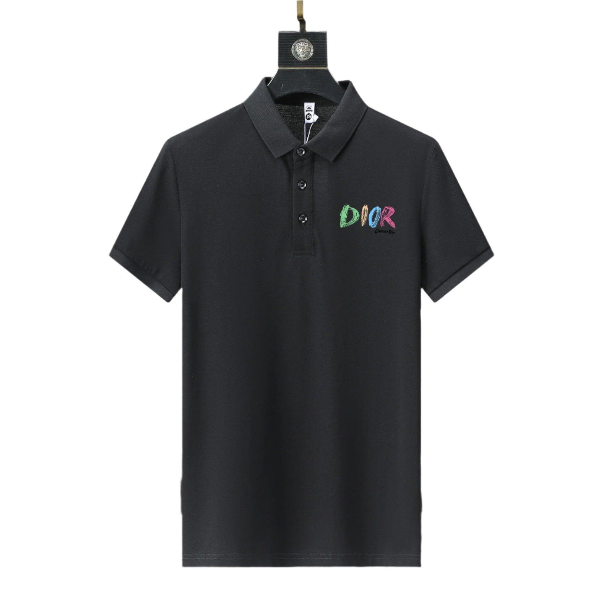 Dior Black T-Shirt With Collar Banlieue91