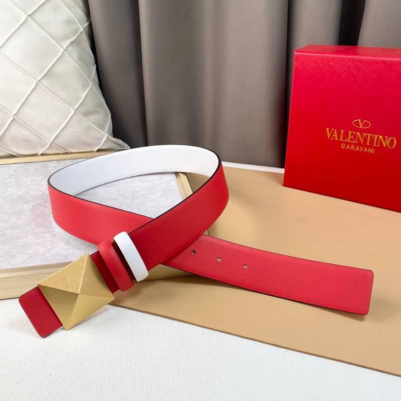 Valentino Garavani One Stud Belt 'Red/White' Banlieue91
