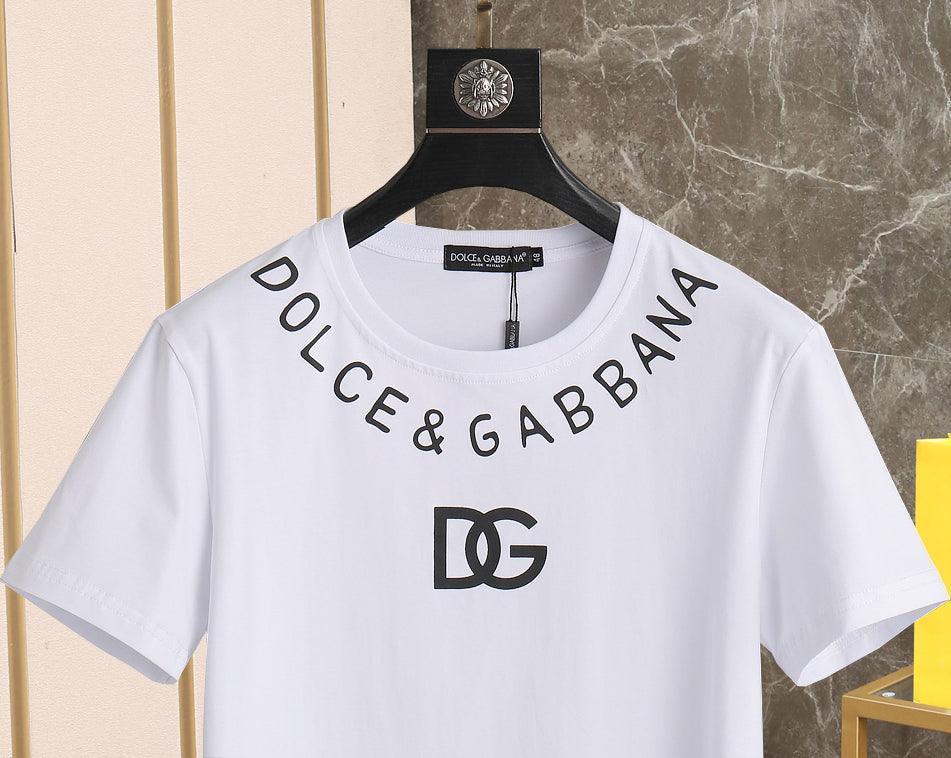 Dolce & Gabbana T-Shirt Without Collar 'White & Black' Banlieue91