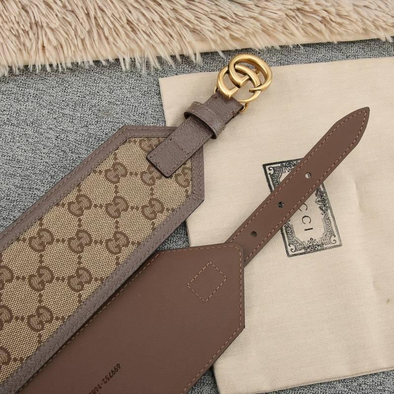 Gucci GG-buckle canvas Women belt 'Brown' Banlieue91
