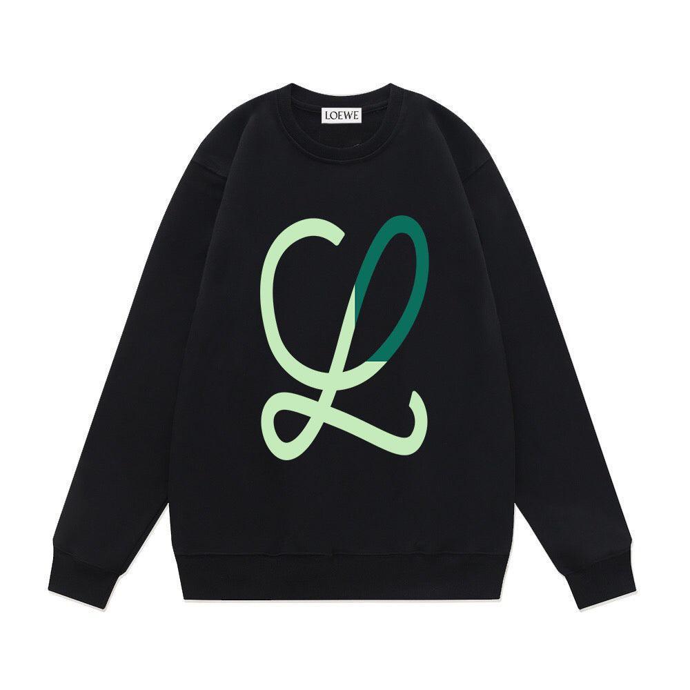 LOEWE L Intarsia Wool Sweater Blue/Green Banlieue91
