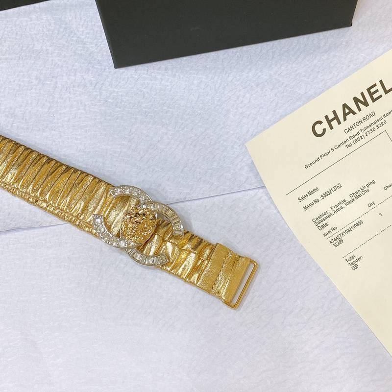 Chanel Leather Women’s Belt 'Yellow' Banlieue91
