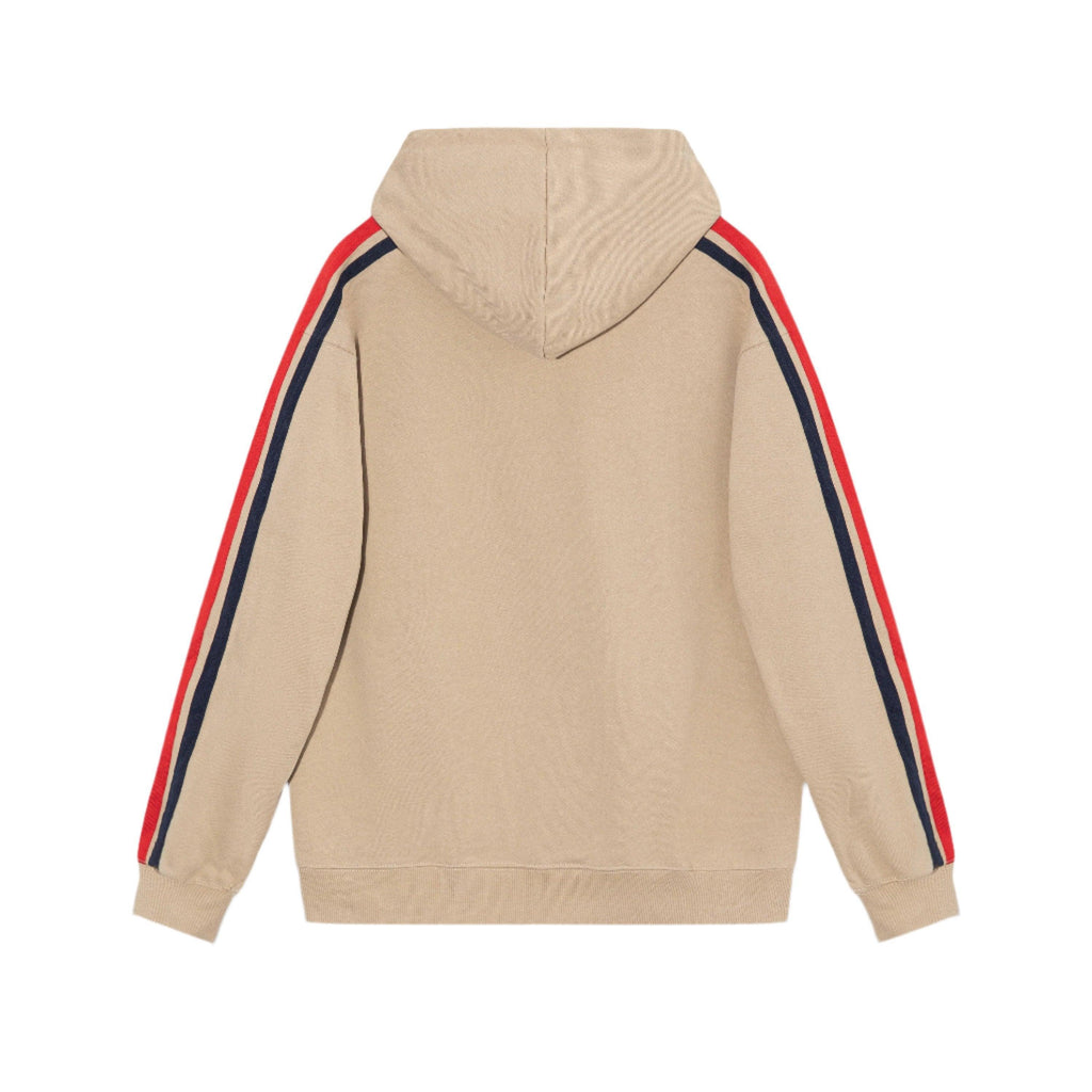 GUCCI Stripe-detail Gg Hoodie In Paste Banlieue91