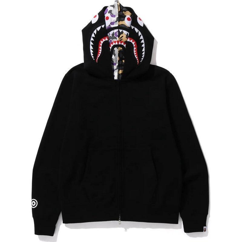 BAPE ABC CAMO SHARK WIDE FIT FULL ZIP DOUBLE A Bathing Ape - BLACK Banlieue91