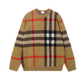 BURBERRY Check Technical Cotton Sweater In Archive Beige Banlieue91