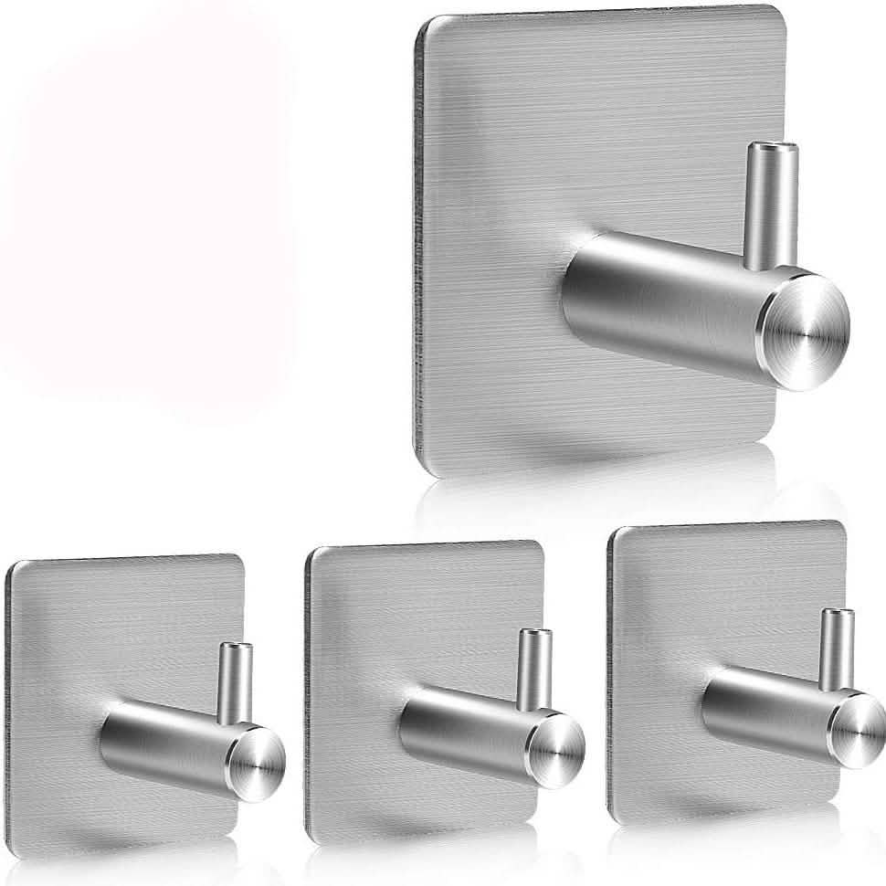4-Pack: Heavy Duty Durable 304 Stainless Steel Wall Hangers DailySale