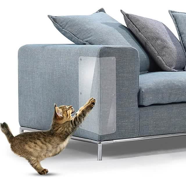 4-Piece: Sofa Cat Scratching Pad Scraper