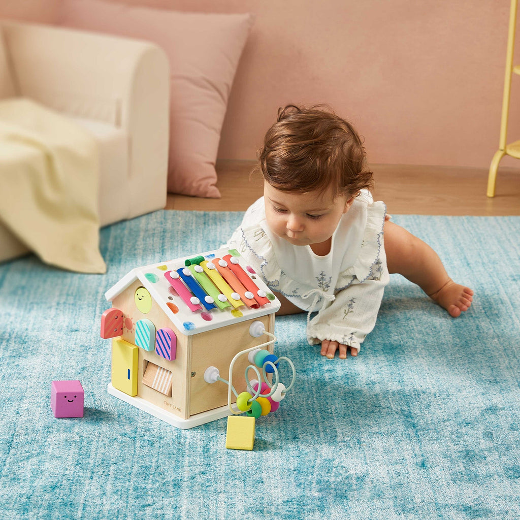 Tiny Land® Cottage Activity Cube - Rainbow Tiny Land INC
