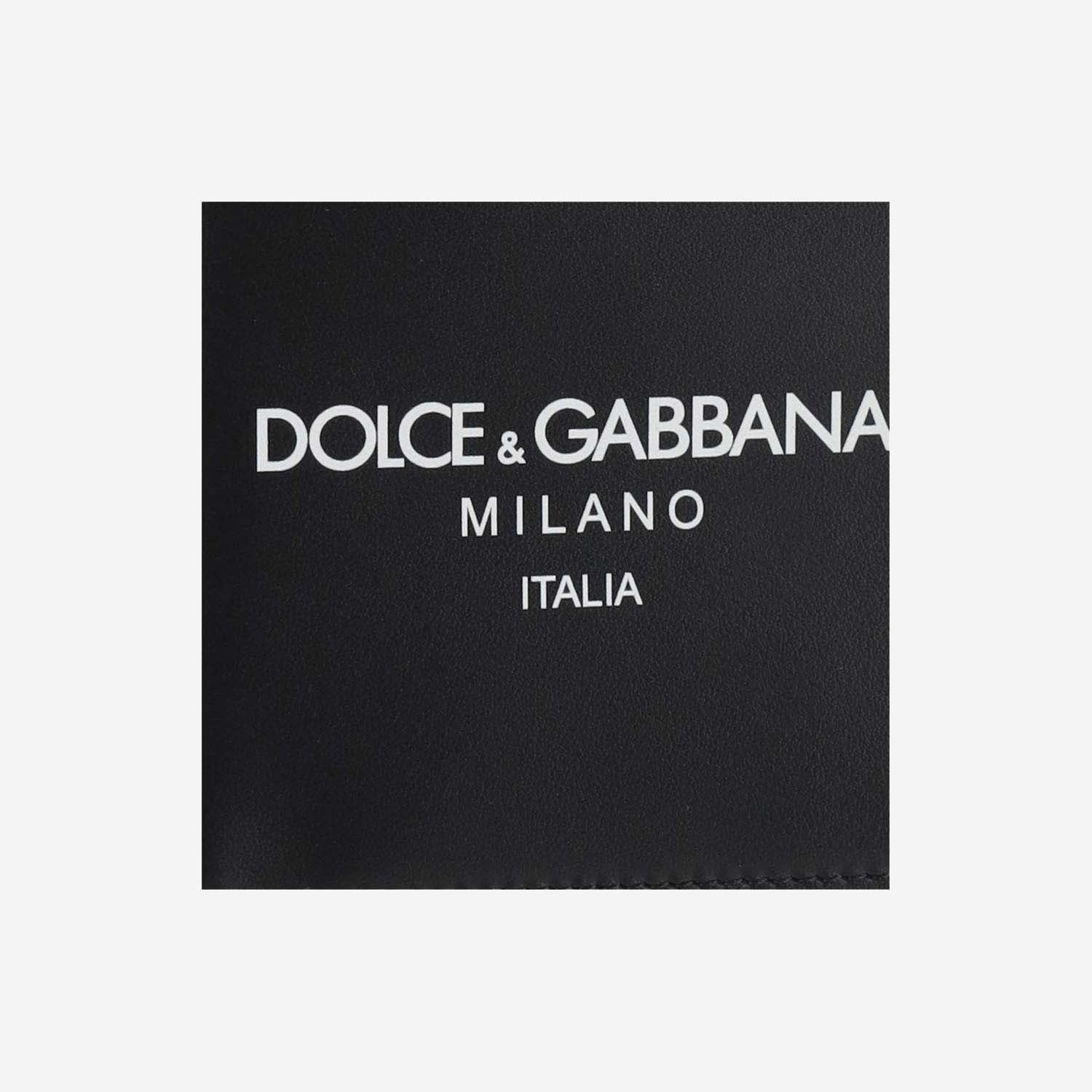 Dolce & Gabbana Calfskin Bifold Wallet With Logo