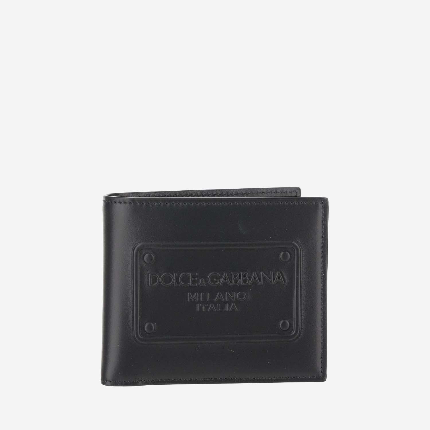 Dolce & Gabbana Calfskin Leather Bifold Wallet