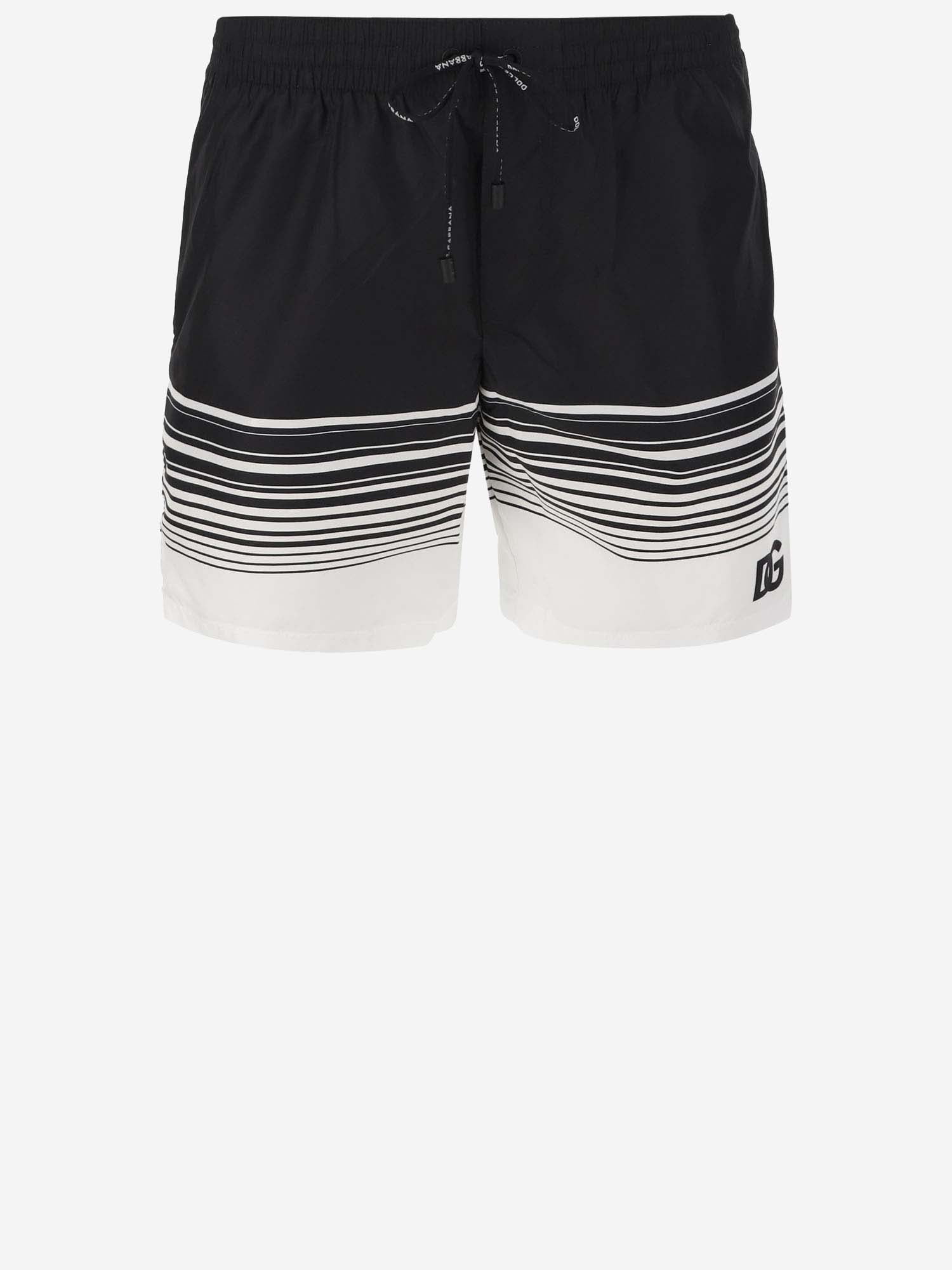Dolce & Gabbana Nylon Swimsuit With Logo