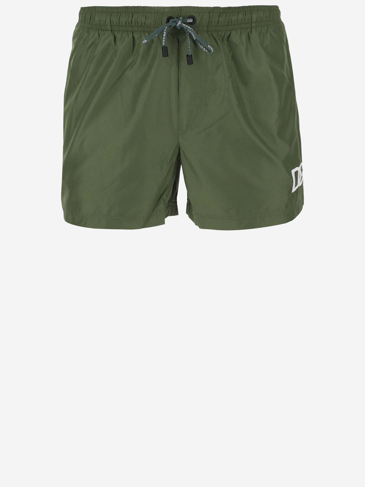 Dolce & Gabbana Nylon Swimsuit With Logo
