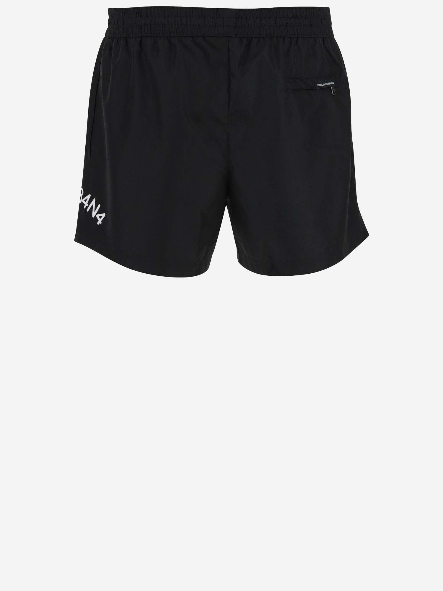 Dolce & Gabbana Nylon Swimsuit With Logo