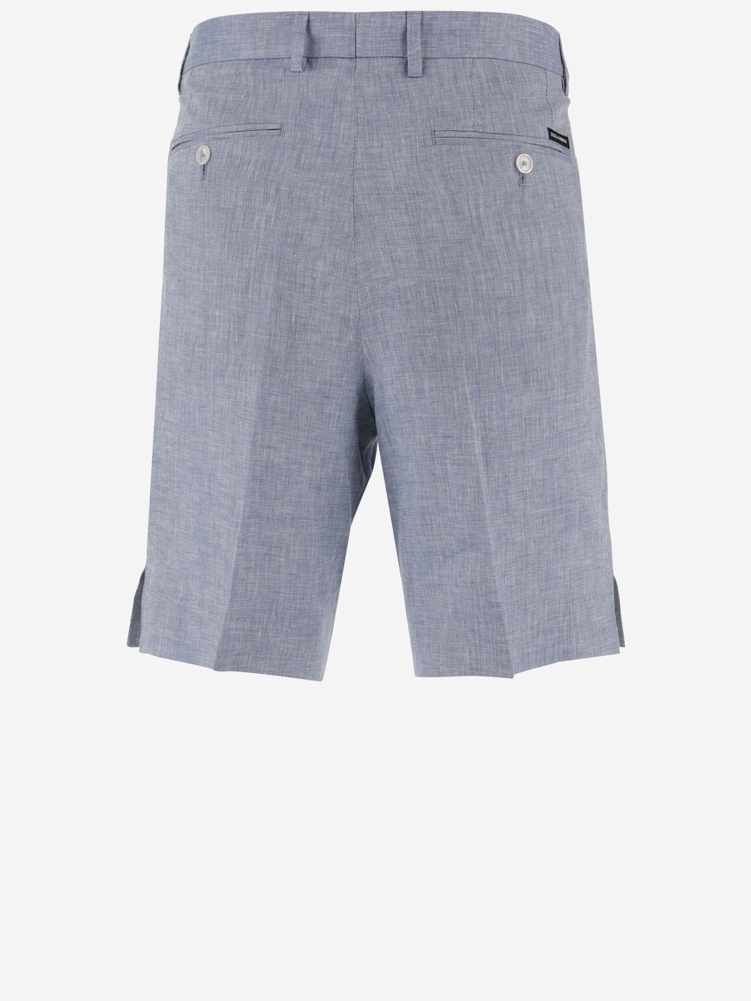 Dolce & Gabbana Linen Bermuda Shorts