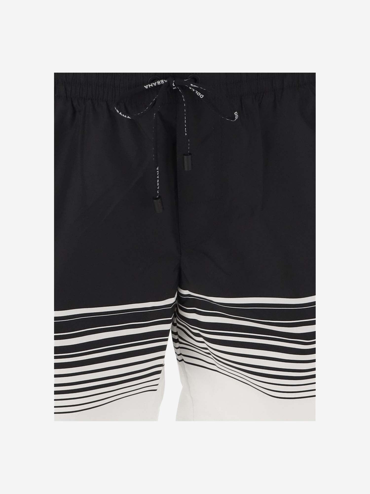 Dolce & Gabbana Nylon Swimsuit With Logo