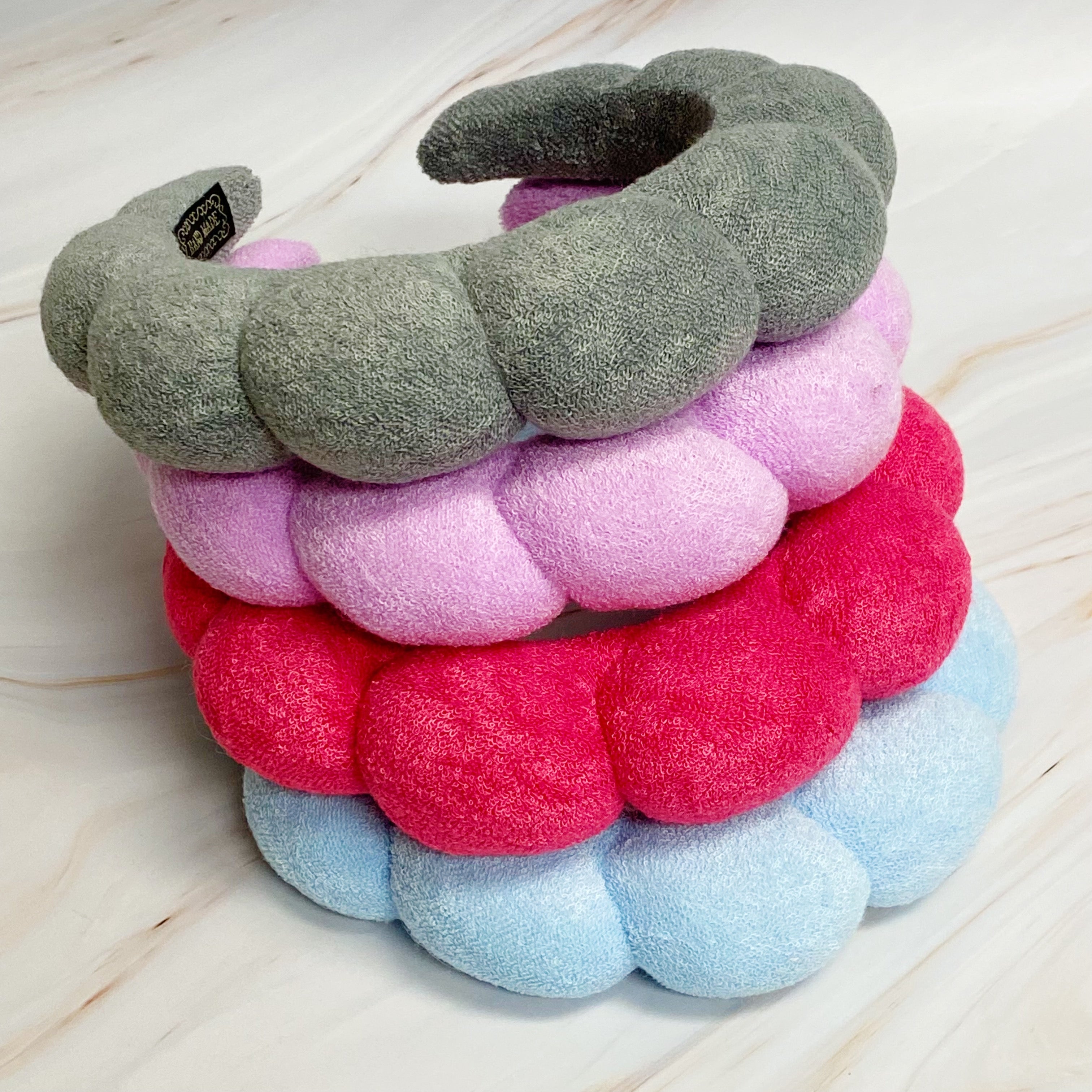 Terry Puffy Soft Headband set of three