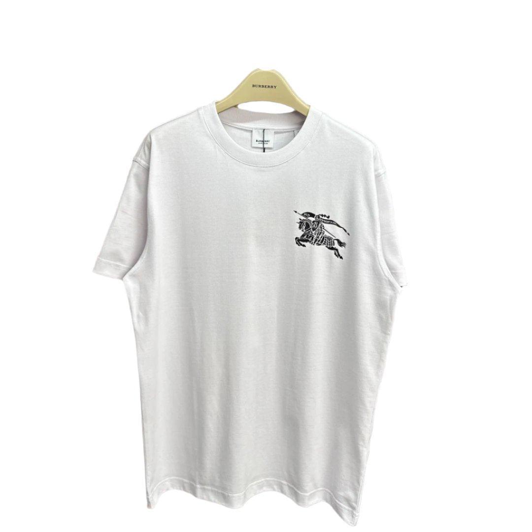 Burberry White T-Shirt Without Collar Banlieue91