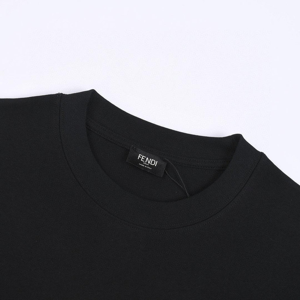 Fendi T-Shirt without Collar 'Black-Orange' Banlieue91