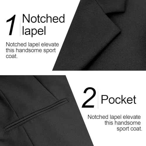 WYWK Men's Causal Suit Jacket Slim Fit WYWK