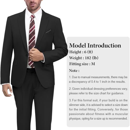 WYWK Men's Classic 2-piece Formal Suit WYWK