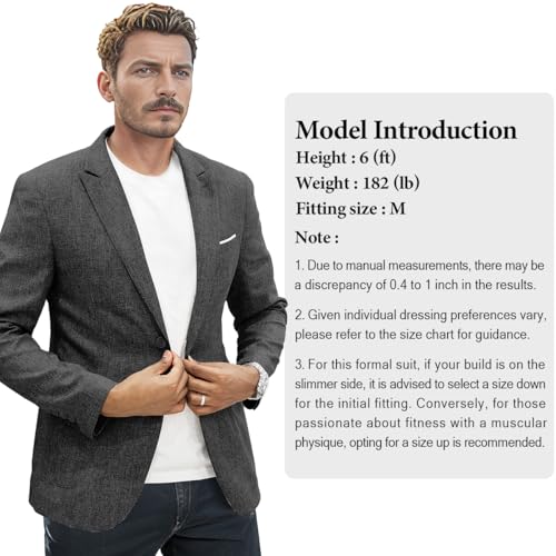 WYWK Men's Casual Suit Jacket for Spring and Summer WYWK