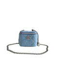 Chanel coco love long vanity case denim Camelia blue SHW Banlieue91