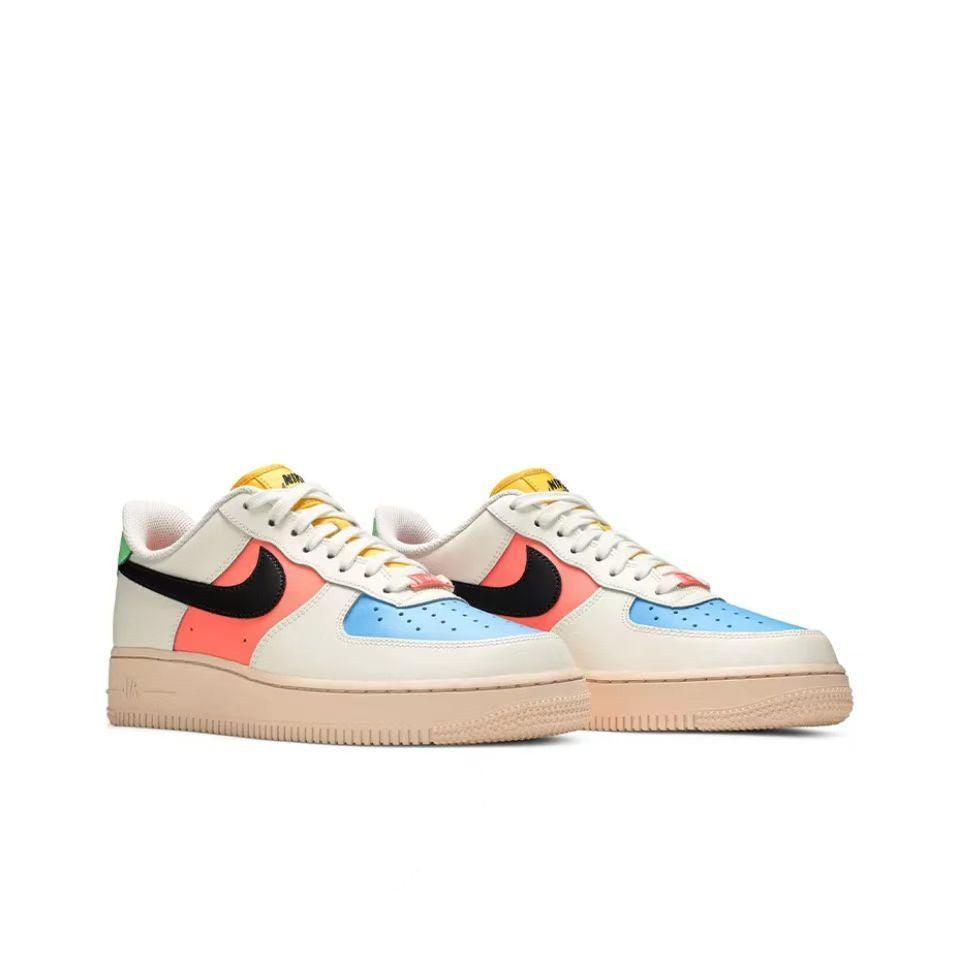 Nike Air Force 1 'Sail White Mango Orange Blue' Banlieue91