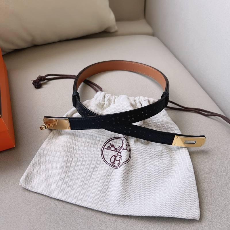 Hermes Men Gold Buckle Belt 'Black' Banlieue91