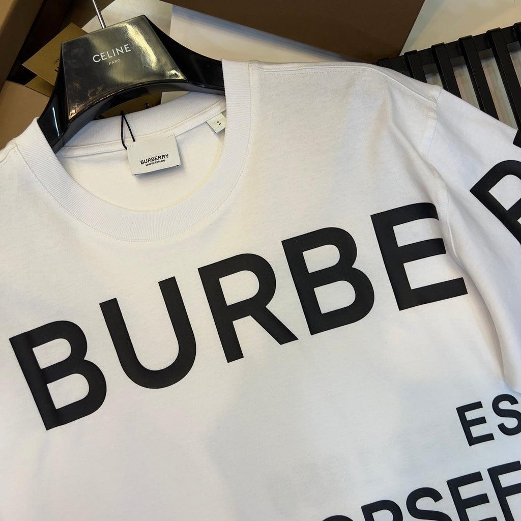Burberry White T-Shirt Without Collar Banlieue91
