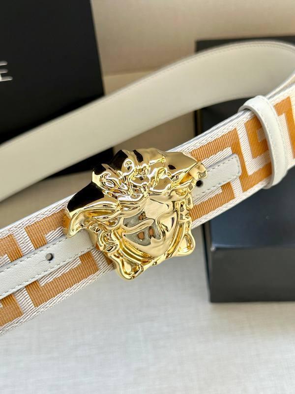 VERSACE La Medusa La Greca Belt 'Beige/White' Banlieue91