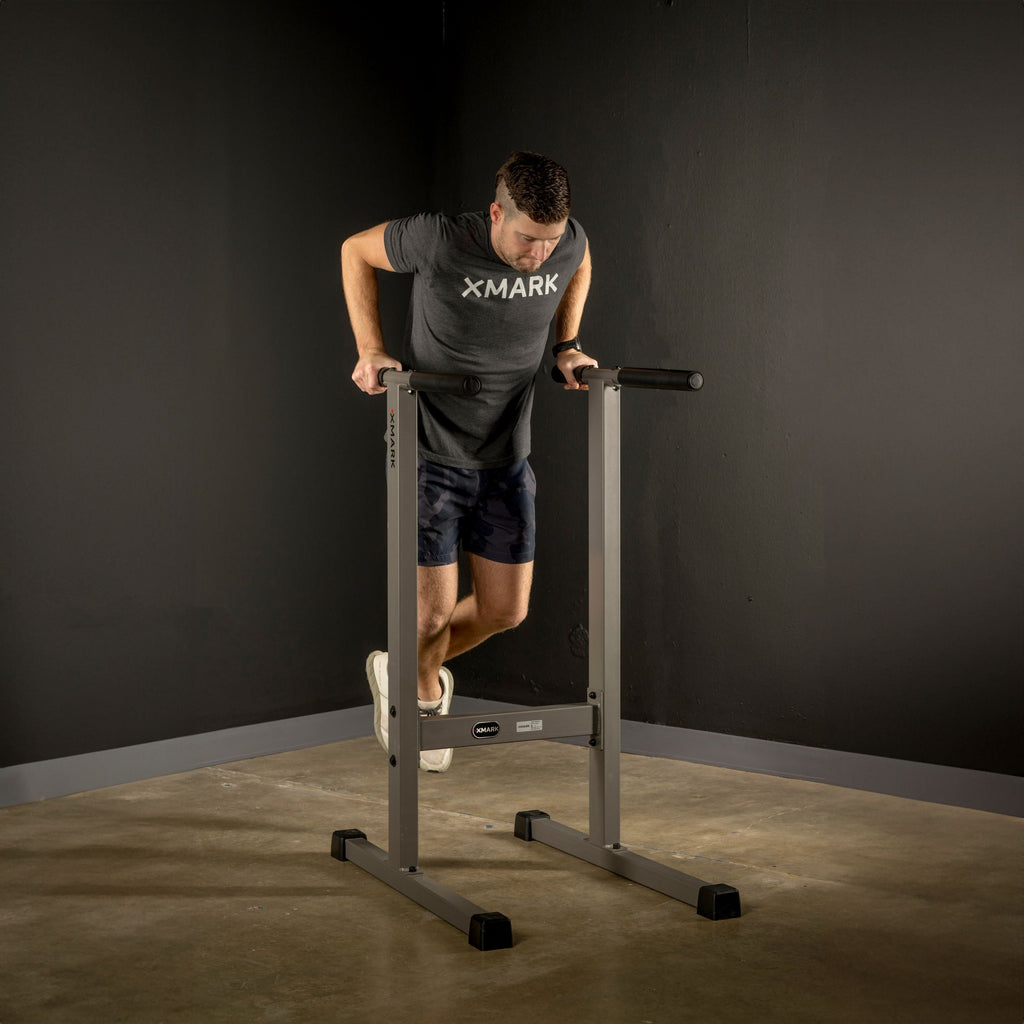 XMARK Dip Station, 500 lb Capacity Dip Stand
