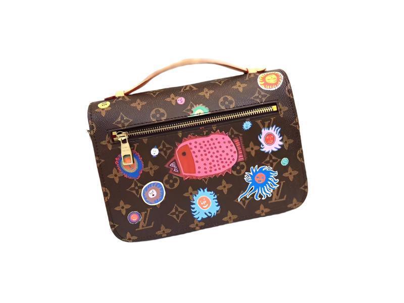 LOUIS VUITTON LV GHW Pochette Metis 2 Way Shoulder Bag Monogram Brown Banlieue91