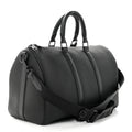 Louis Vuitton  Grained Calfskin Aerogram Keepall Bandouliere 40 Black Banlieue91