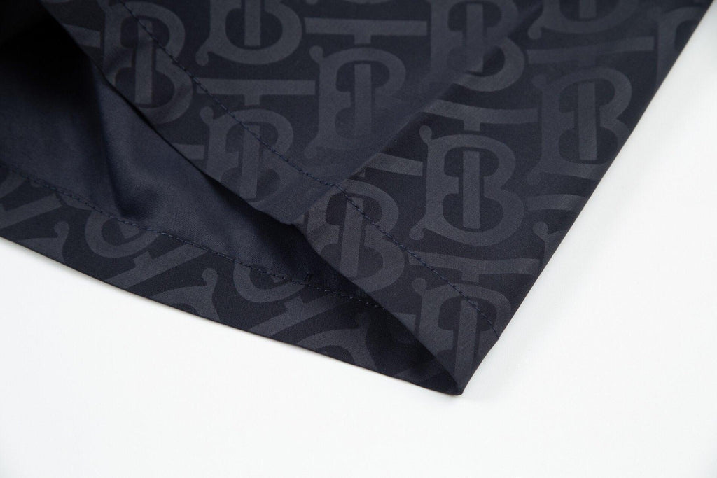 Burberry Men's Striped Cotton Knit Basketball Shorts 'Navy' Banlieue91