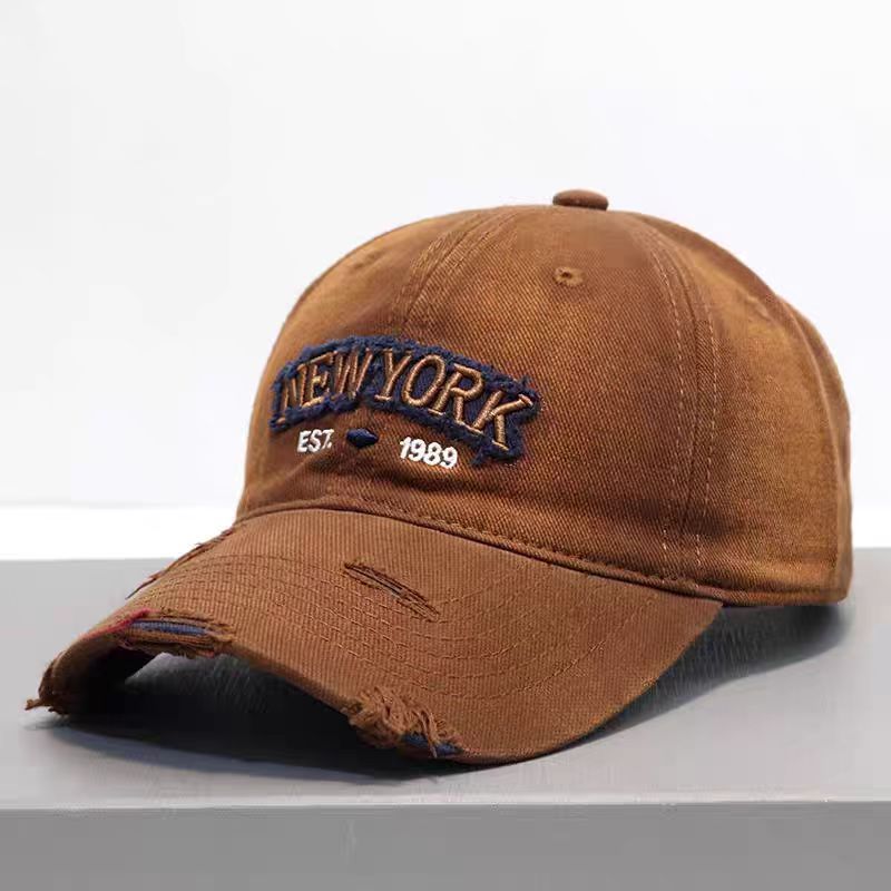 Embroidered Letter Denim Baseball Cap – Soft Crown FitiqueFit