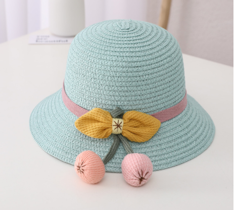 New Summer Children's Sun Protection Straw Hat Girls Pot Hat FLIPSTYLEZLLC