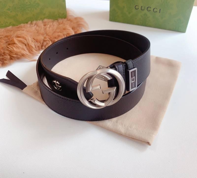 GUCCI Embellished coated-canvas and leather belt 'Black' Banlieue91