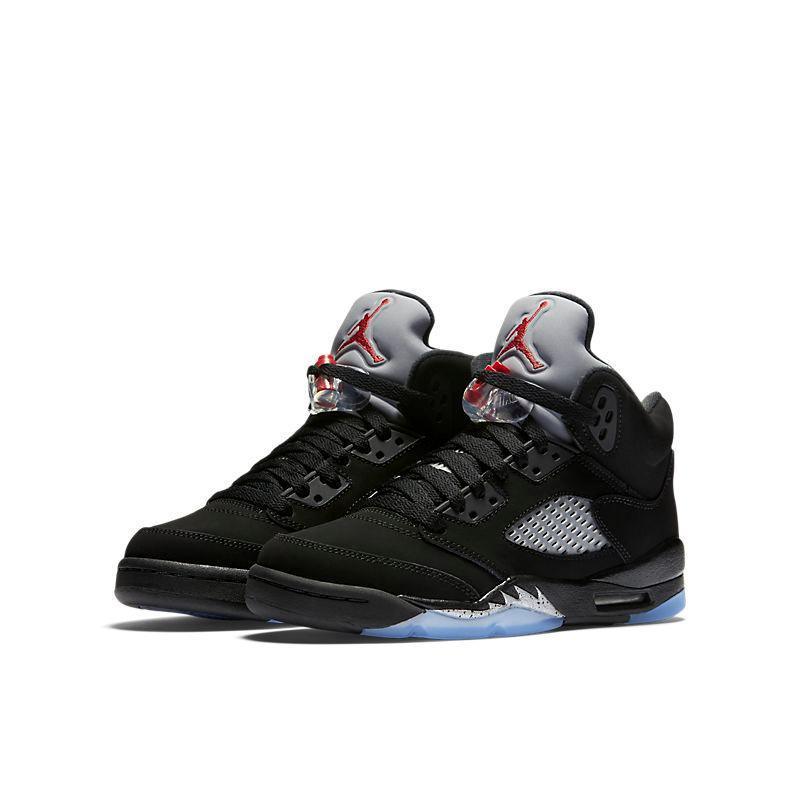Air Jordan Retro 5 Black Metallic Silver Banlieue91