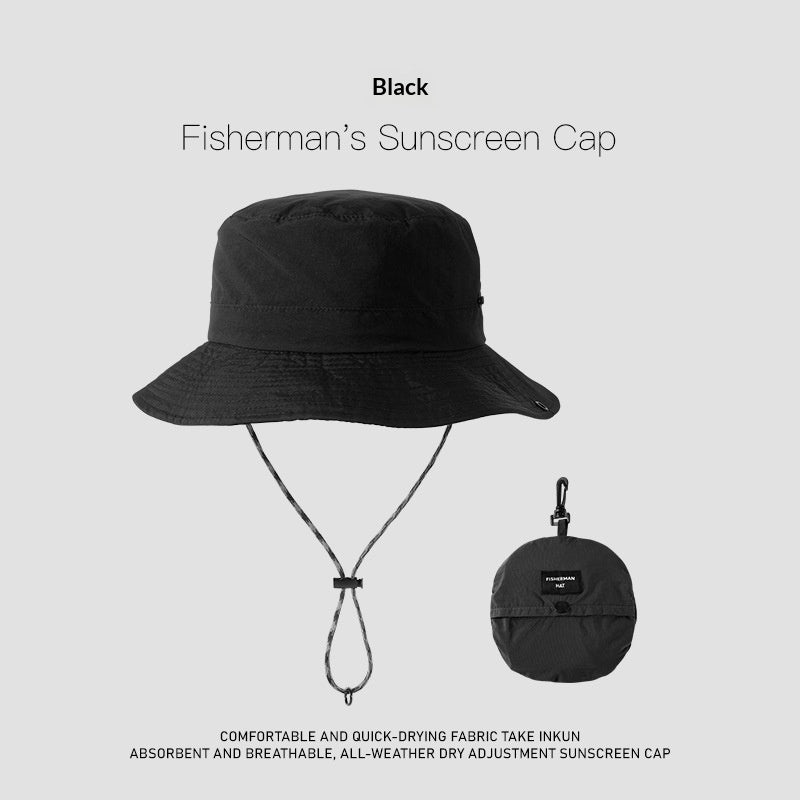 Wide-Brim UV Protection Nylon Sun Hat – Breathable Outdoor Hat for Women & Men FitiqueFit