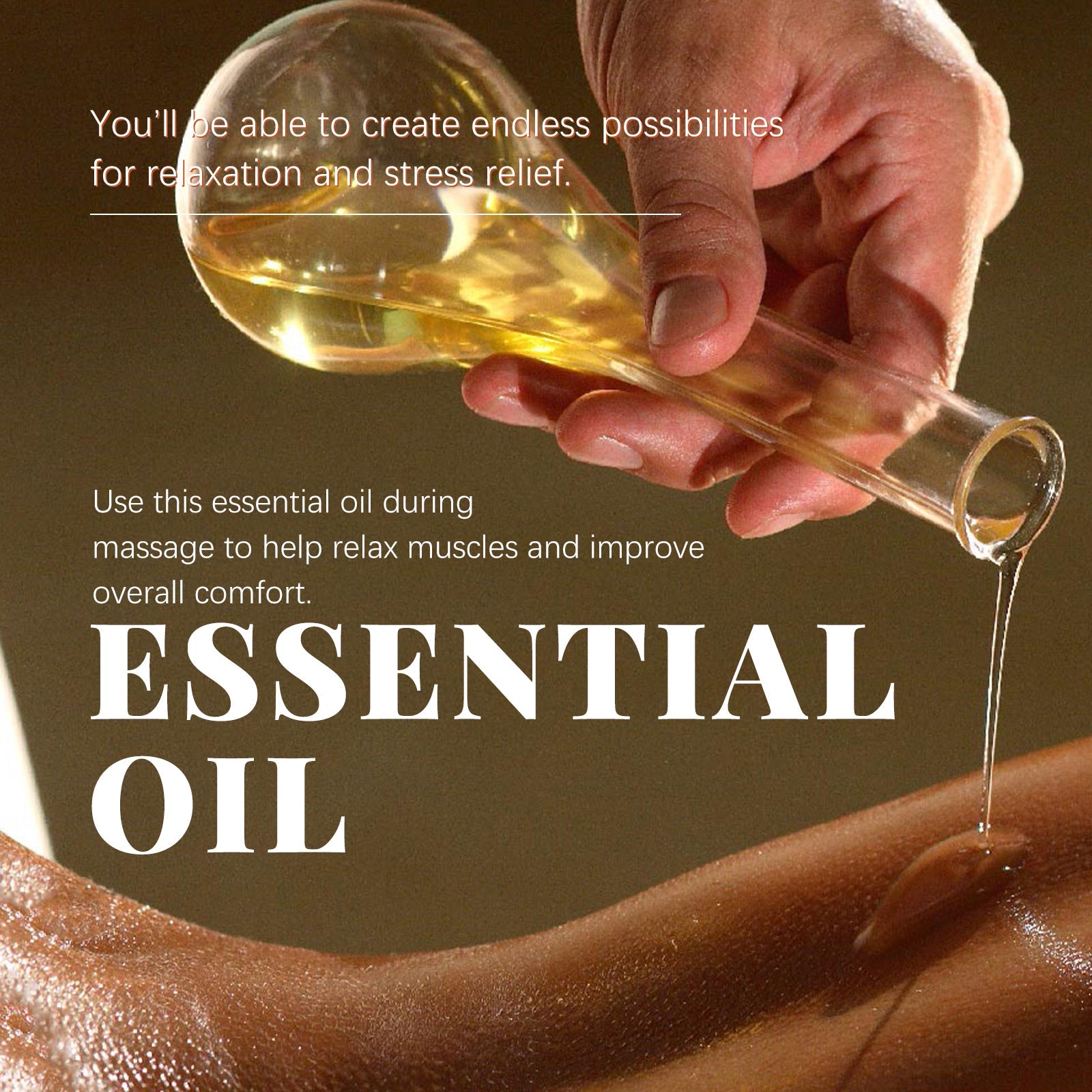 Essential Oil Set, Relieve Body Fatigue Moisturize Dry Skin Lock Water Hydrating Essential Oil