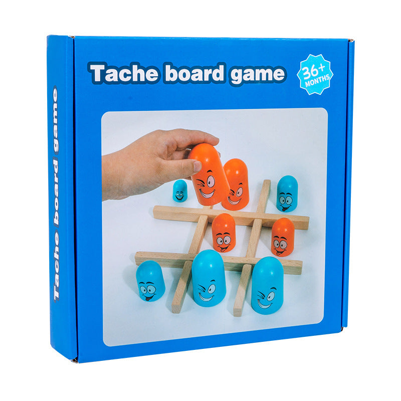 Preschool board game nesting doll face changing cross chess training intelligence parent-child interactive puzzle toy