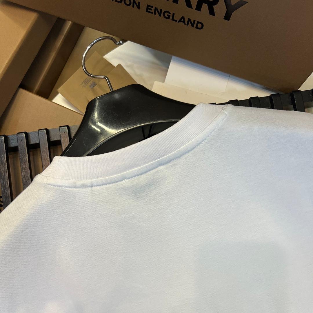 Burberry T-Shirt Without Collar 'White & Black' Banlieue91