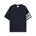 Thom Browne T-Shirt Without Collar 'Blue' Banlieue91
