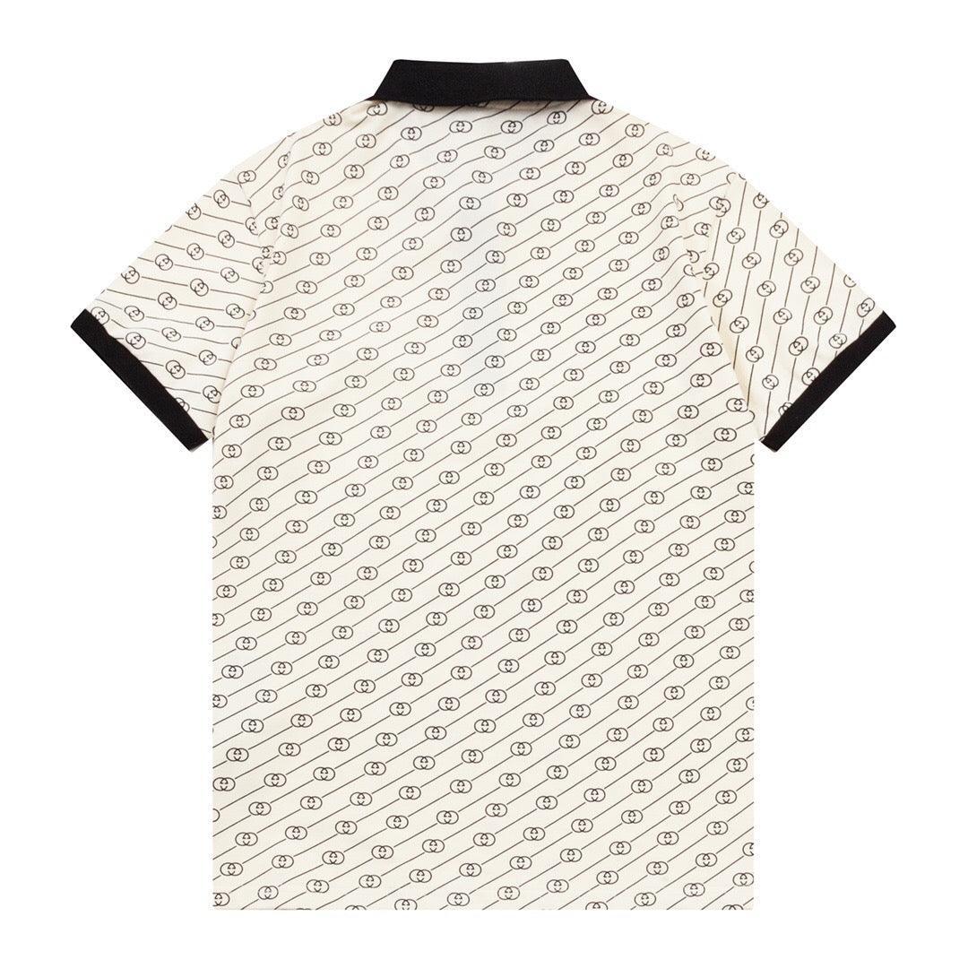 Gucci Light Beige T-shirt with a collar Banlieue91