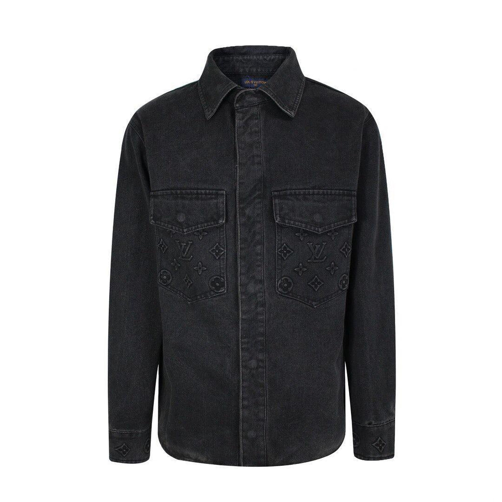 Louis Vuitton Denim Overshirt Black Banlieue91