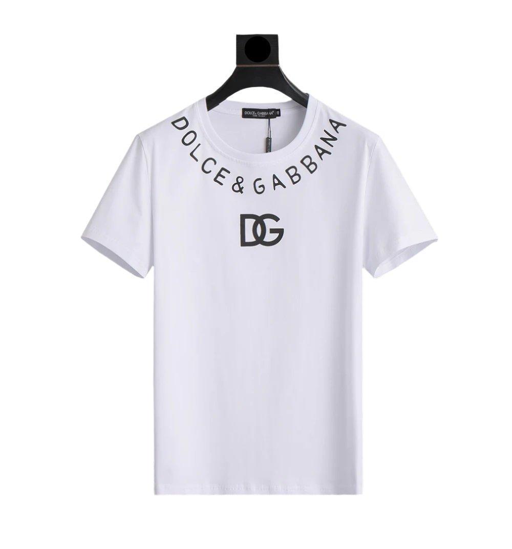 Dolce & Gabbana T-Shirt Without Collar 'White & Black' Banlieue91