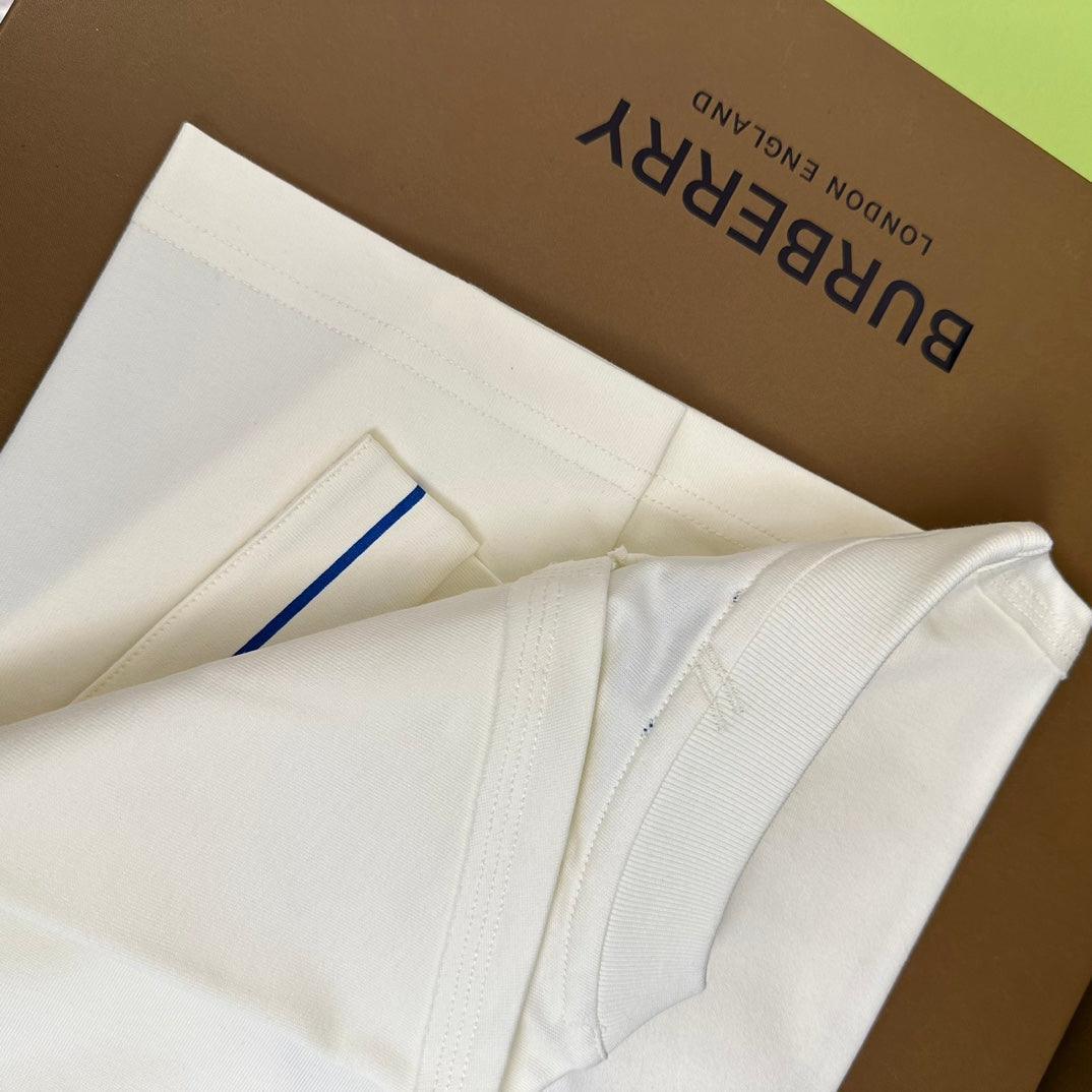 Burberry Cream T-Shirt Without Collar Banlieue91