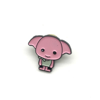 Harri Potter Wizard student Enamel Pin Brooches Cartoon Creative Metal Brooch Pins Denim Hat Badge Collar Jewelry V.I.P Digital Presence