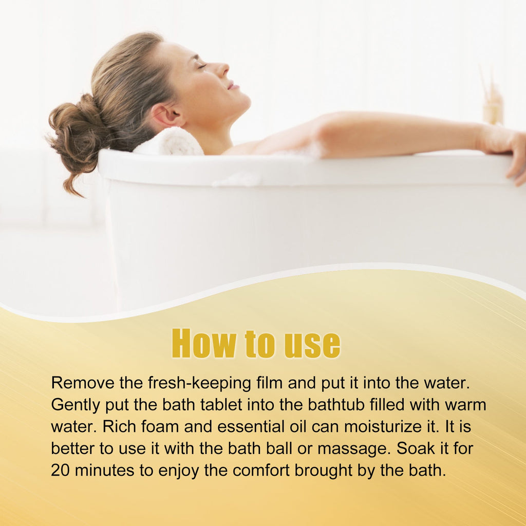 Lymphatic Body Shaping Bath Tablet, Firming Slimming Repair Lymphatic Swelling Clean Body Skin Bath Tablet