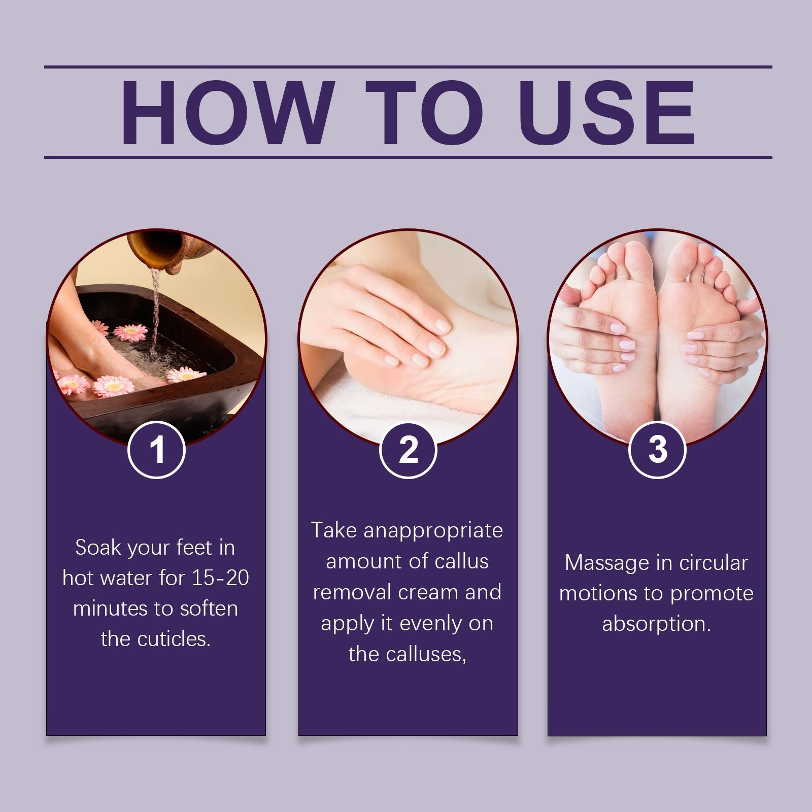 Foot Callous Removal Repair Cream Gently Softers Exfoliation Soothing Dry Moisturizing Hydrating Repair Cream